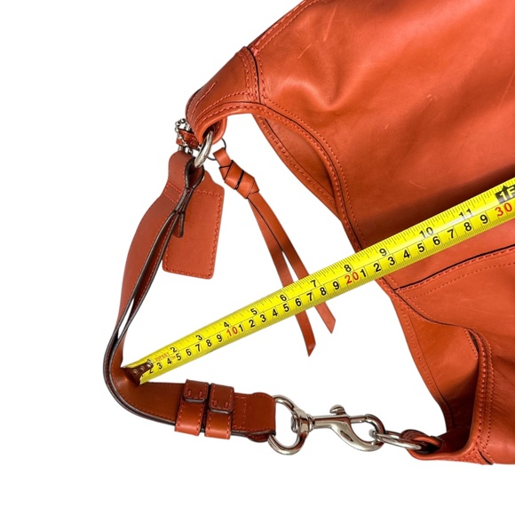 Coach vintage y2k F13356 RARE bleaker XL hobo bag orange rust burnt sienna - Picture 15 of 16